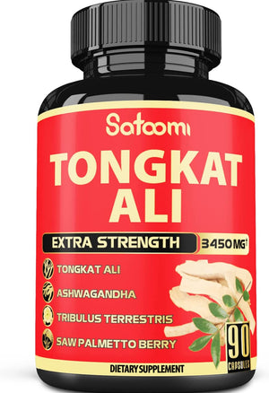 Satoomi Natural Tongkat Ali Root Extract 3450Mg. 90 Capsulas