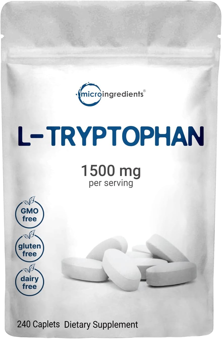 Micro Ingredients L-Tryptophan 1500Mg. 240 Capsulas