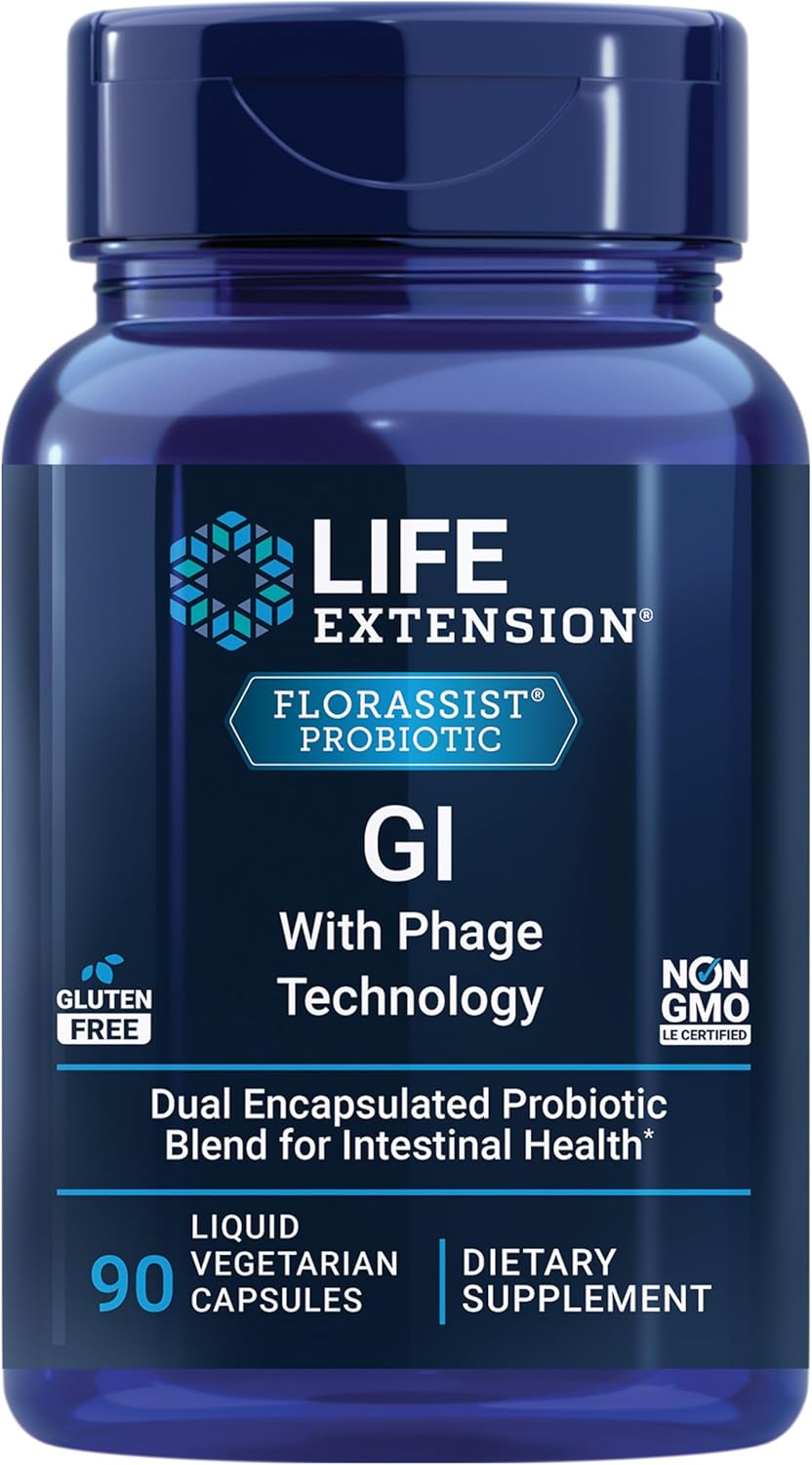 Life Extension FLORASSIST GI with Phage Technology 90 Capsulas