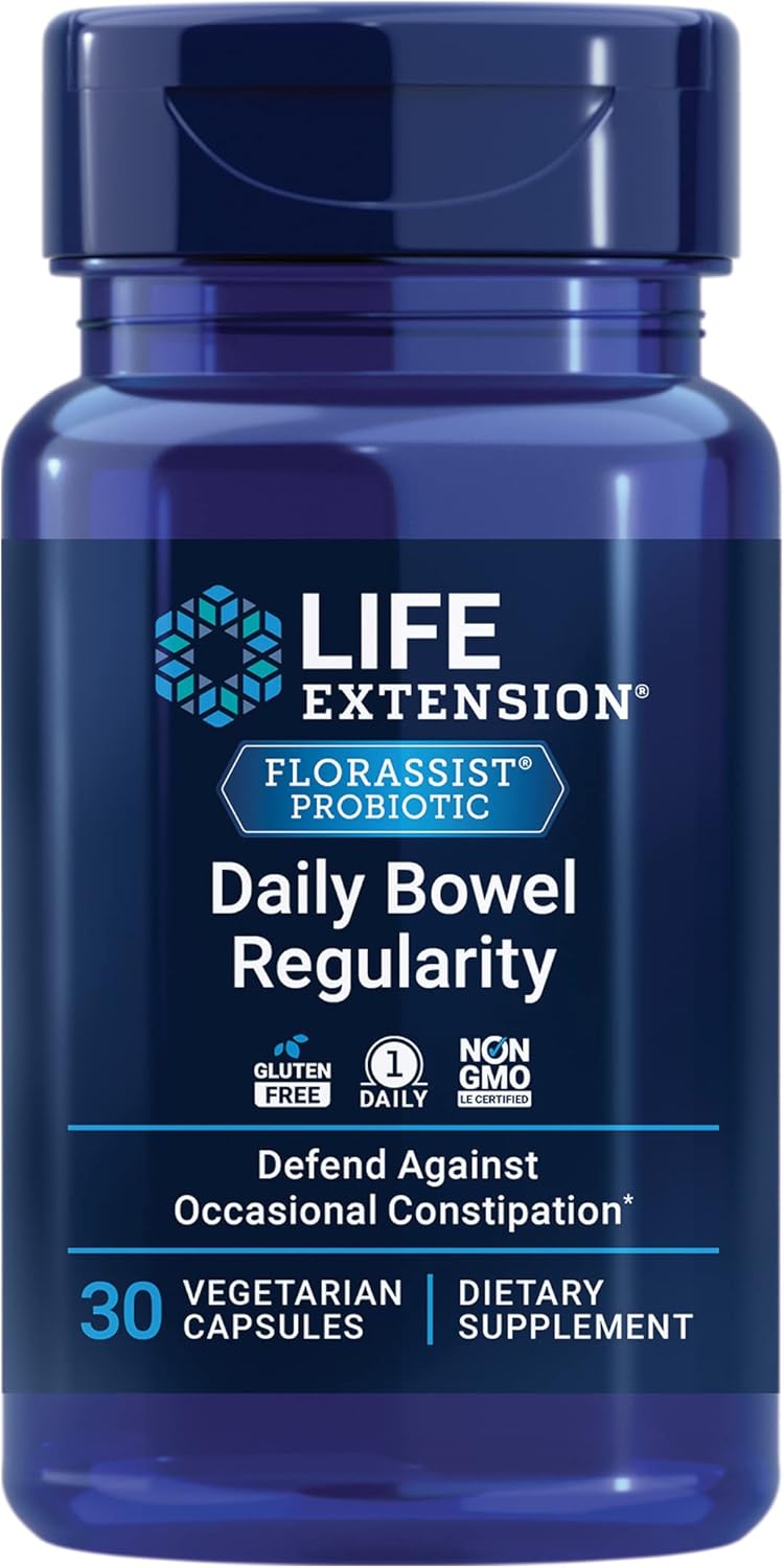 Life Extension FLORASSIST Daily Bowel Regularity 30 Capsulas