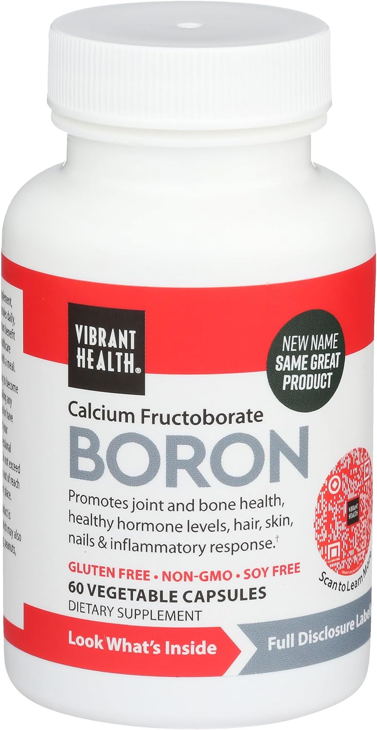 Vibrant Health Super Natural Boron 60 Capsulas
