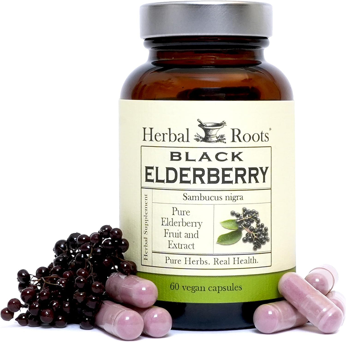 Herbal Roots Black Elderberry 60 Capsulas
