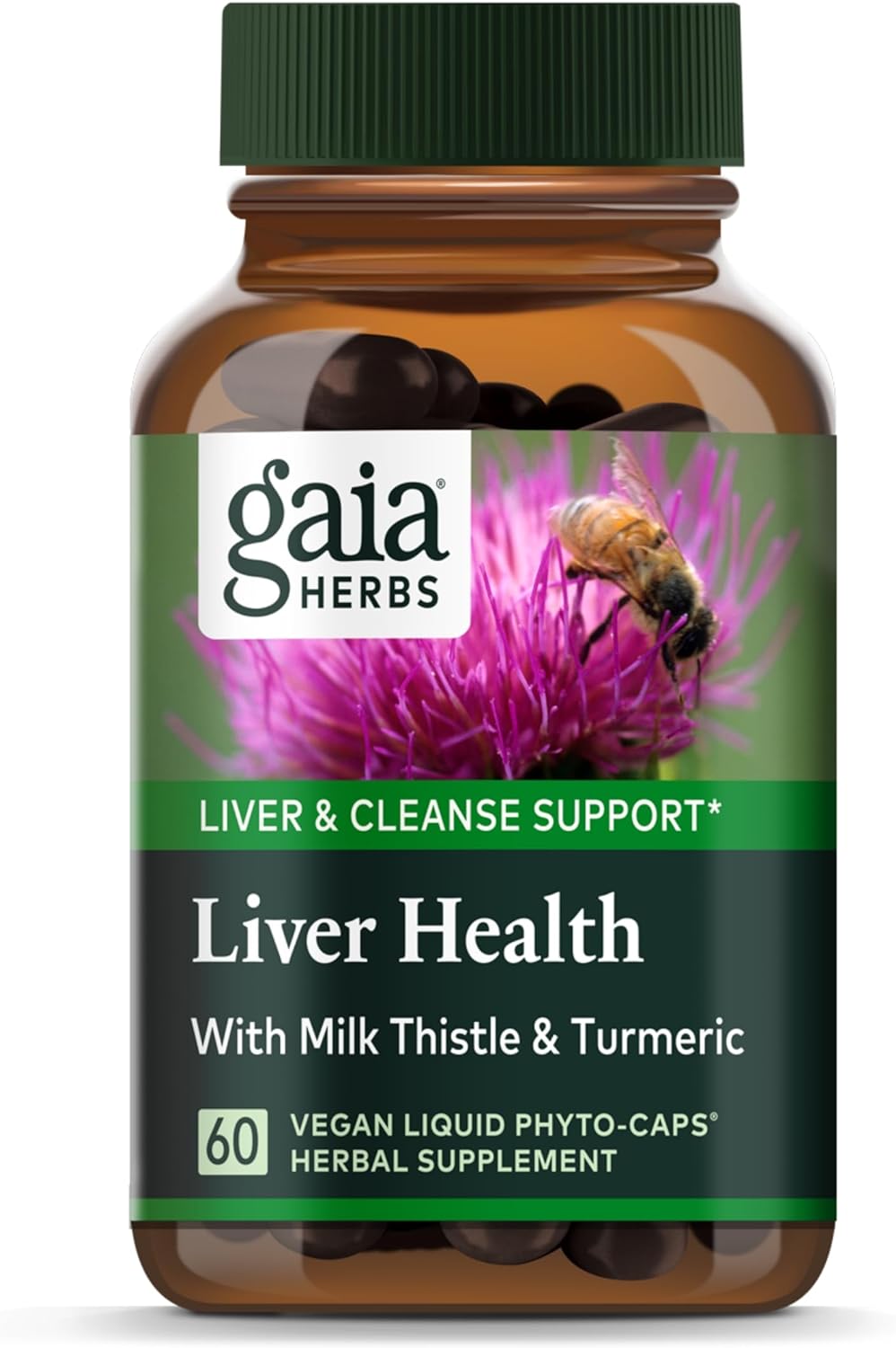 Gaia Herbs Liver Health with Milk Thistle 60 Capsulas