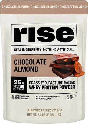 RISE - Rise Whey Protein Powder Grass Fed Chocolate Almond 1.1 Kg. - The Red Vitamin MX - Suplementos Alimenticios - {{ shop.shopifyCountryName }}