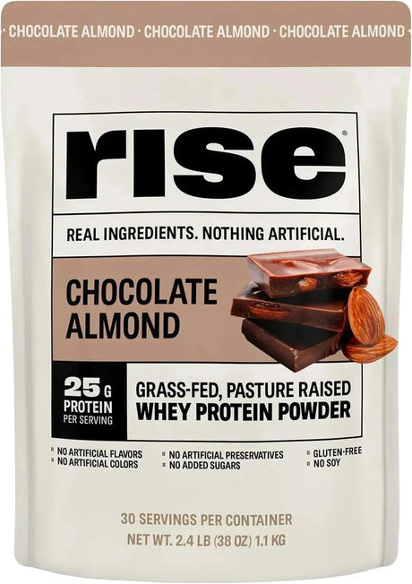 RISE - Rise Whey Protein Powder Grass Fed Chocolate Almond 1.1 Kg. - The Red Vitamin MX - Suplementos Alimenticios - {{ shop.shopifyCountryName }}