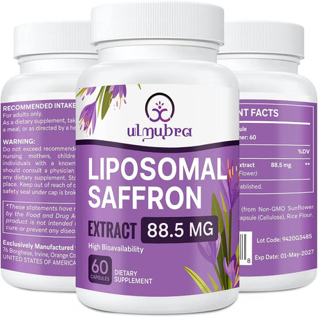 ULMUBRA - Ulmubra Liposomal Saffron 88.5Mg. 60 Capsulas - The Red Vitamin MX - Suplementos Alimenticios - {{ shop.shopifyCountryName }}