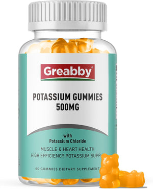 Greabby Potassium Gummies 500Mg. 60 Gomitas
