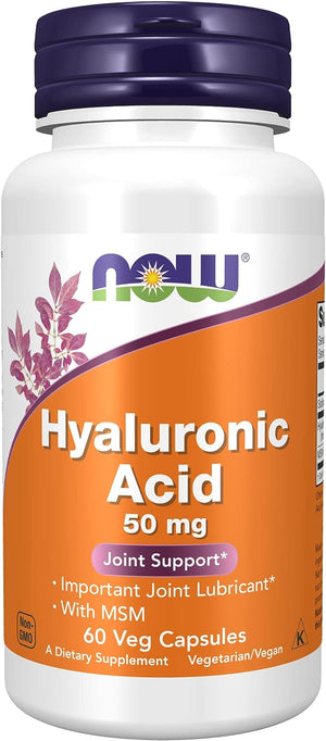 NOW Supplements Hyaluronic Acid 50Mg. 60 Capsulas