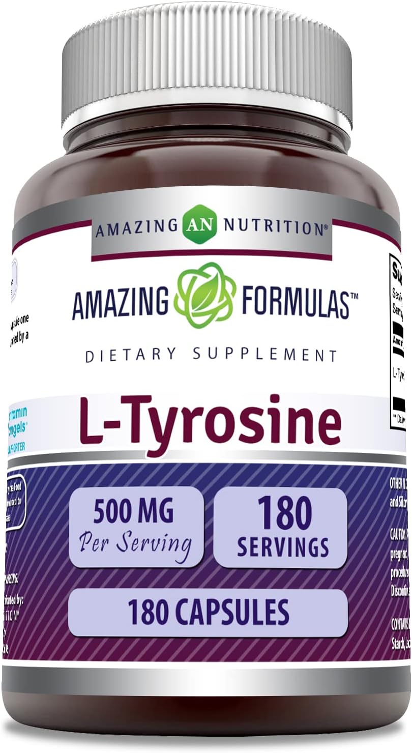 Amazing Formulas L-Tyrosine 500Mg. 180 Capsulas