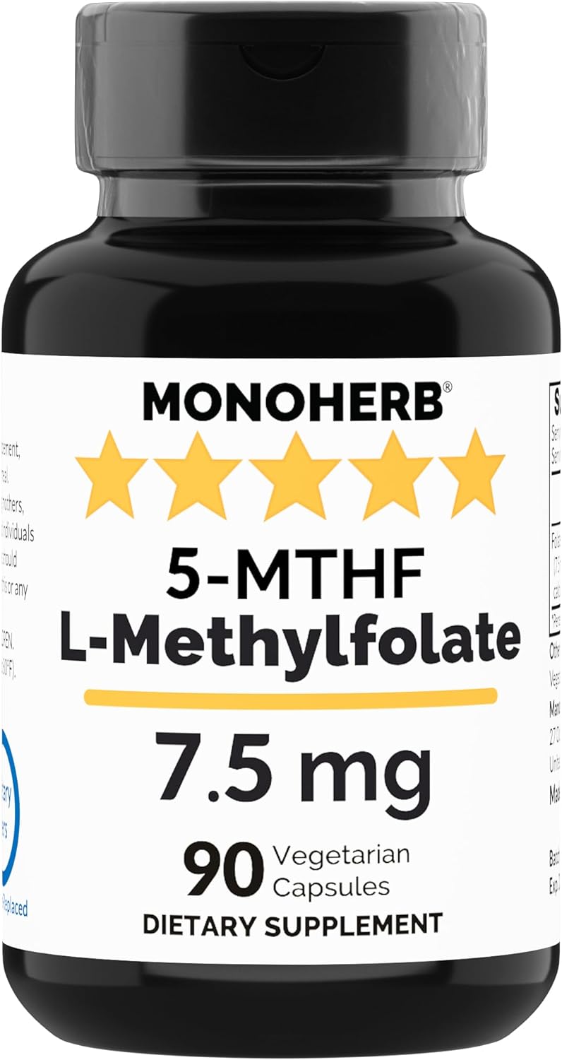 Monoherb L-Methylfolate 5-MTHF 7.5Mg. 90 Capsulas