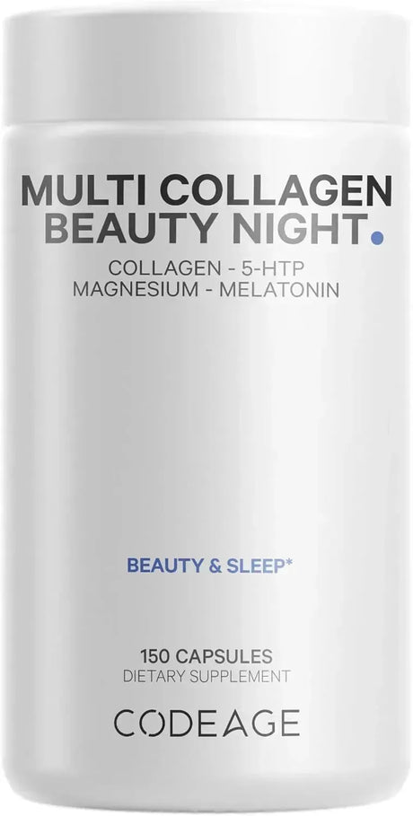 CODEAGE - Codeage Multi Collagen Protein Beauty Night 150 Capsulas - The Red Vitamin MX - Suplementos Alimenticios - {{ shop.shopifyCountryName }}