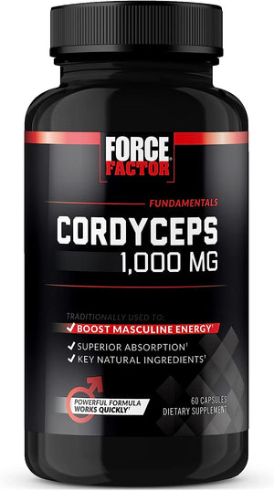 Force Factor Cordyceps Capsules 1000Mg. 60 Capsulas