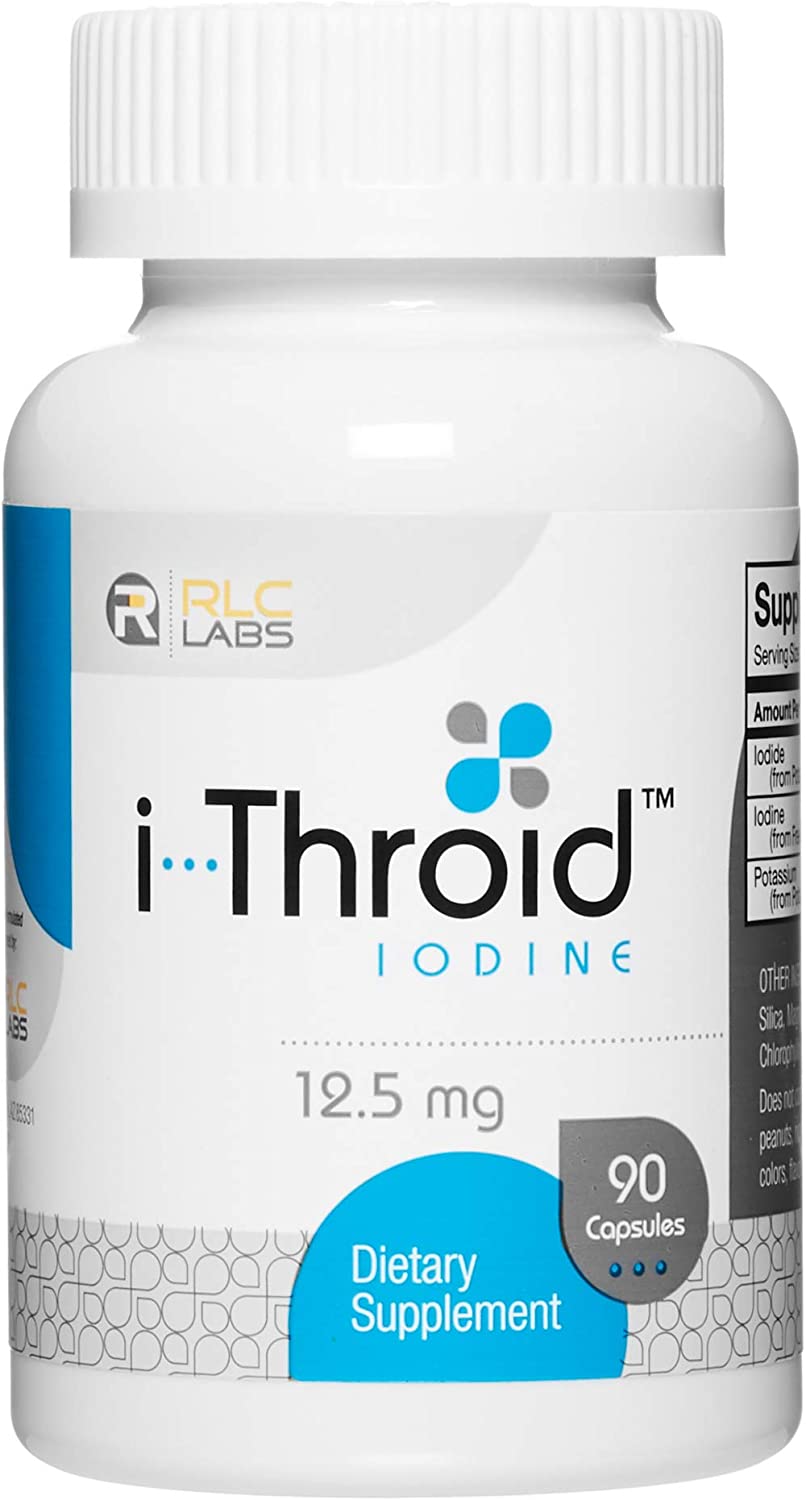 RLC i-Throid 12.5Mg. Iodine and Iodide Supplement 90 Capsulas
