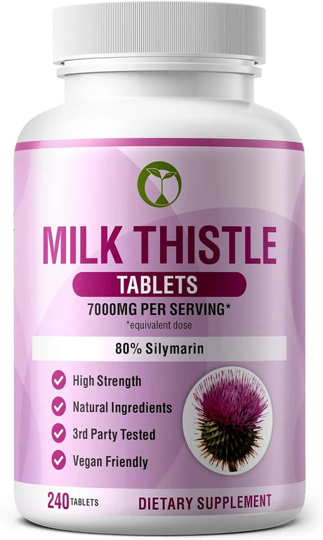 NATURAL FOUNDATION - Natural Foundation Supplements Milk Thistle 7000Mg. 240 Tabletas - The Red Vitamin MX - Suplementos Alimenticios - {{ shop.shopifyCountryName }}