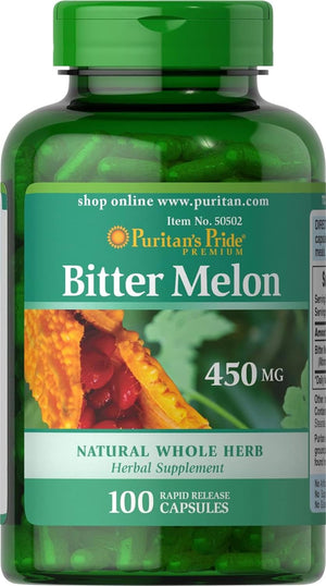 Puritan's Pride Bitter Melon 450Mg. 100 Capsulas