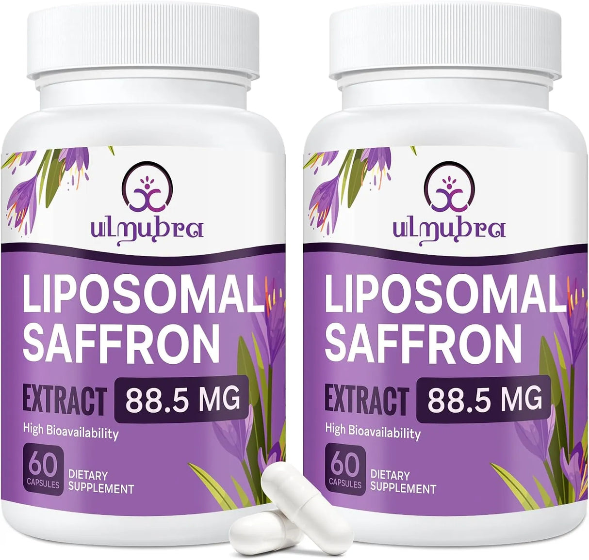 ULMUBRA - Ulmubra Liposomal Saffron 88.5Mg. 60 Capsulas 2 Pack - The Red Vitamin MX - Suplementos Alimenticios - {{ shop.shopifyCountryName }}
