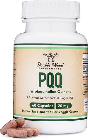 Double Wood Supplements PQQ Pyrroloquinoline Quinone 20Mg. 60 Capsulas