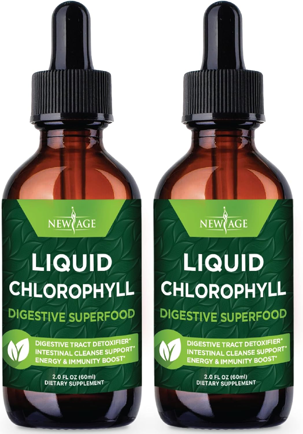 New Age Chlorophyll Liquid Drops 60Ml. 2 Pack