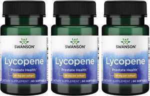 Swanson Lycopene 20Mg. 60 Capsulas Blandas 3 Pack