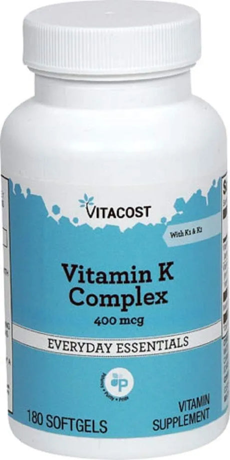 VITACOST - Vitacost Vitamin K Complex with K1 & K2 180 Capsulas Blandas - The Red Vitamin MX - Suplementos Alimenticios - {{ shop.shopifyCountryName }}