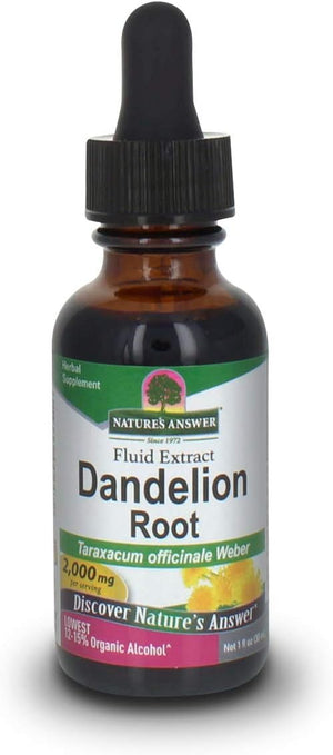 Nature's Answer Dandelion Root with Low Organic Alcohol 2000Mg. 1 Fl.Oz.
