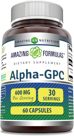 Amazing Formulas Alpha GPC 600Mg. 60 Capsulas