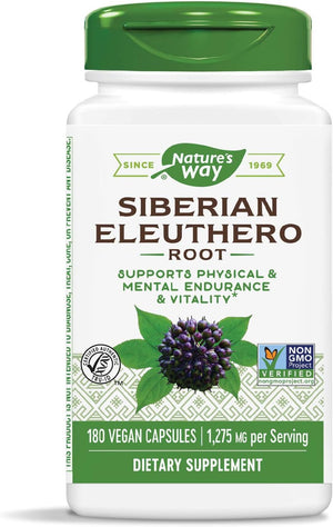 Nature's Way Premium Herbal Siberian Eleuthero 1275Mg. 180 Capsulas