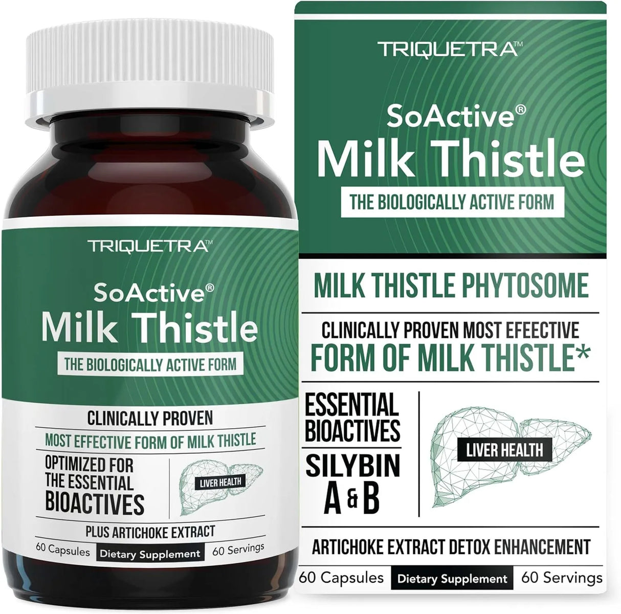 TRIQUETRA - Triquetra Health SoActive Milk Thistle 60 Capsulas - The Red Vitamin MX - Suplementos Alimenticios - {{ shop.shopifyCountryName }}