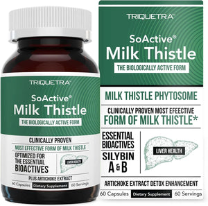 TRIQUETRA - Triquetra Health SoActive Milk Thistle 60 Capsulas - The Red Vitamin MX - Suplementos Alimenticios - {{ shop.shopifyCountryName }}