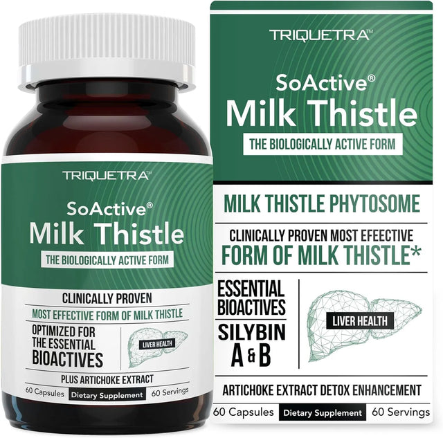 TRIQUETRA - Triquetra Health SoActive Milk Thistle 60 Capsulas - The Red Vitamin MX - Suplementos Alimenticios - {{ shop.shopifyCountryName }}