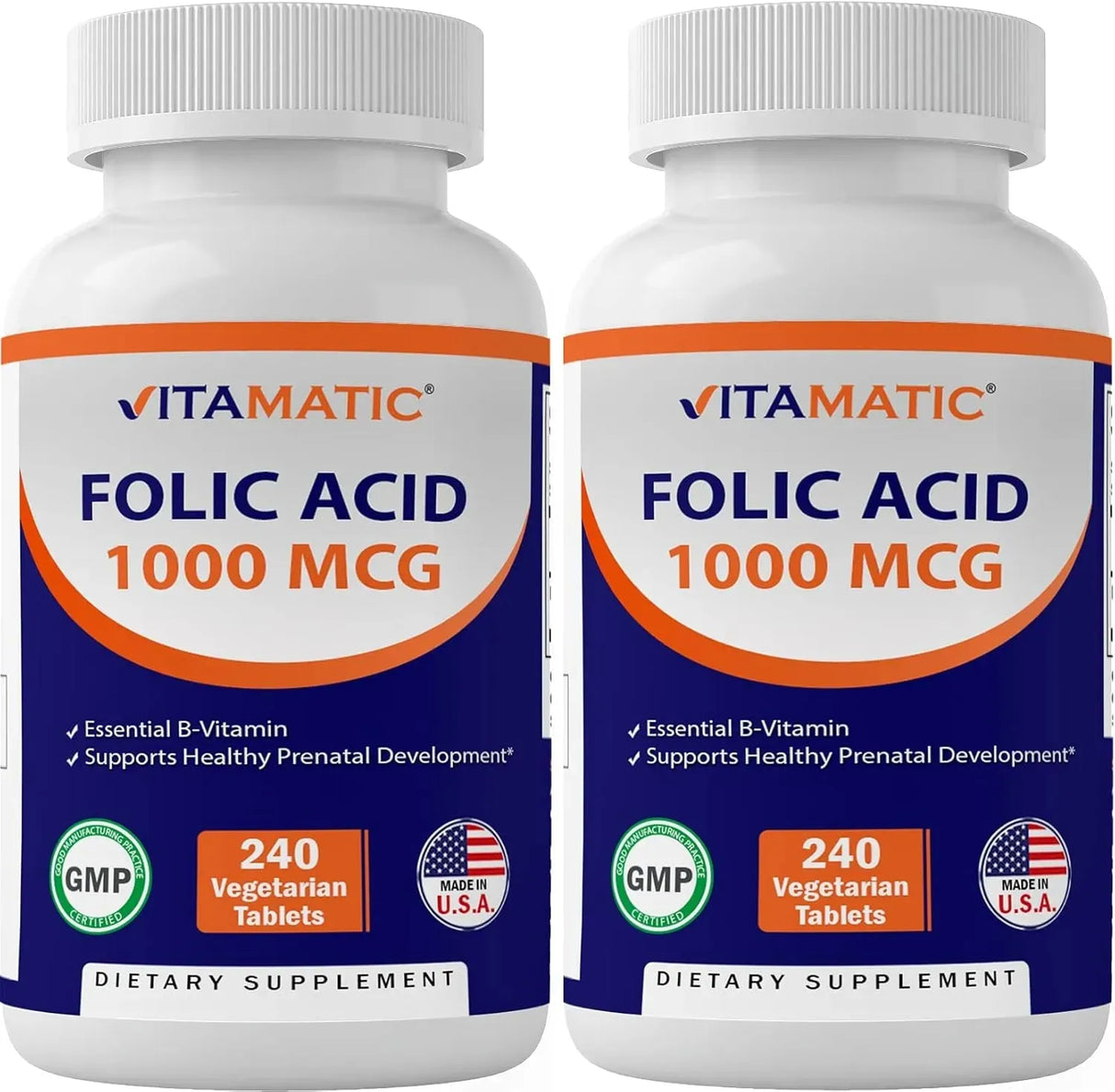 VITAMATIC - Vitamatic Folic Acid 1000mcg 240 Tabletas 2 Pack - The Red Vitamin MX - Suplementos Alimenticios - {{ shop.shopifyCountryName }}