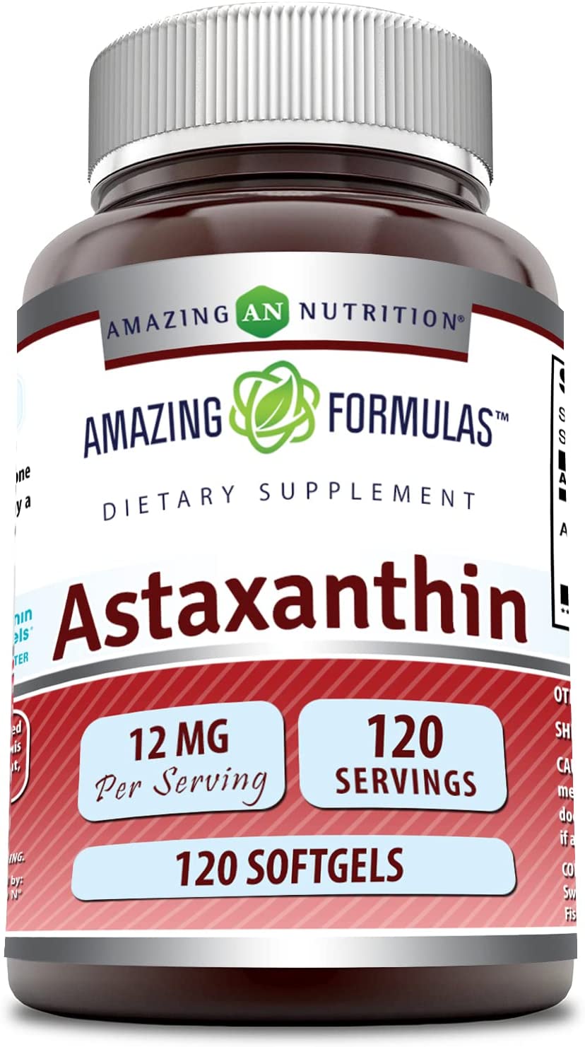 Amazing Nutrition Astaxanthin 12Mg. 120 Capsulas Blandas