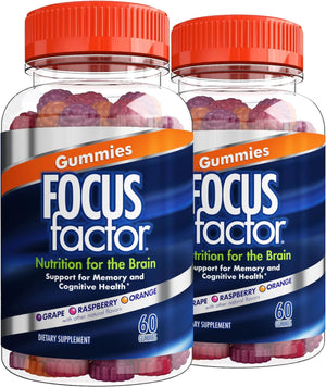 Focus Factor Nootropic Gummies 60 Gomitas 2 Pack