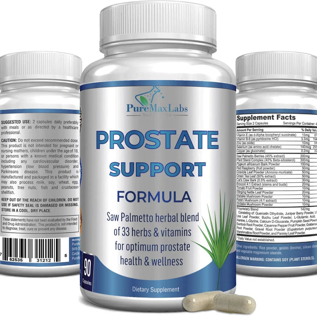 PUREMAX LABS - PureMax Labs Prostate Support 90 Capsulas - The Red Vitamin MX - Suplementos Alimenticios - {{ shop.shopifyCountryName }}