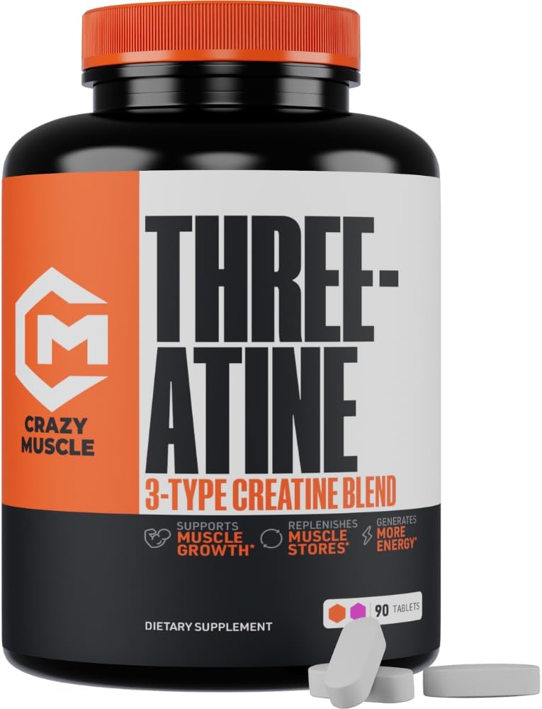 Crazy Muscle Creatine Monohydrate Pills 90 Capsulas