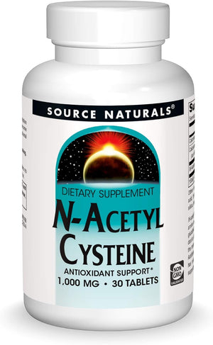 Source Naturals N-Acetyl Cysteine 1000Mg. 30 Tabletas