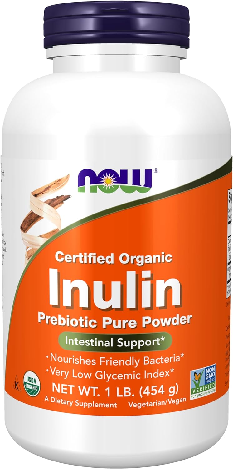 NOW Supplements Inulin Prebiotic Pure Powder 454Gr.