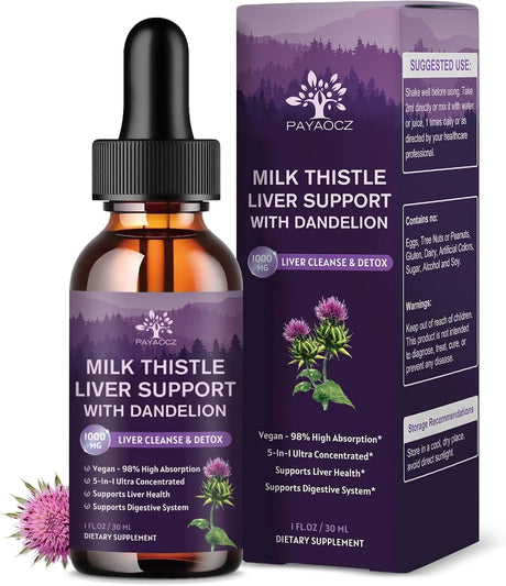 PAYAOCZ - PAYAOCZ Milk Thistle Liquid Drops 1000Mg. 1 Fl.Oz. 2 Pack - The Red Vitamin MX - Suplementos Alimenticios - {{ shop.shopifyCountryName }}