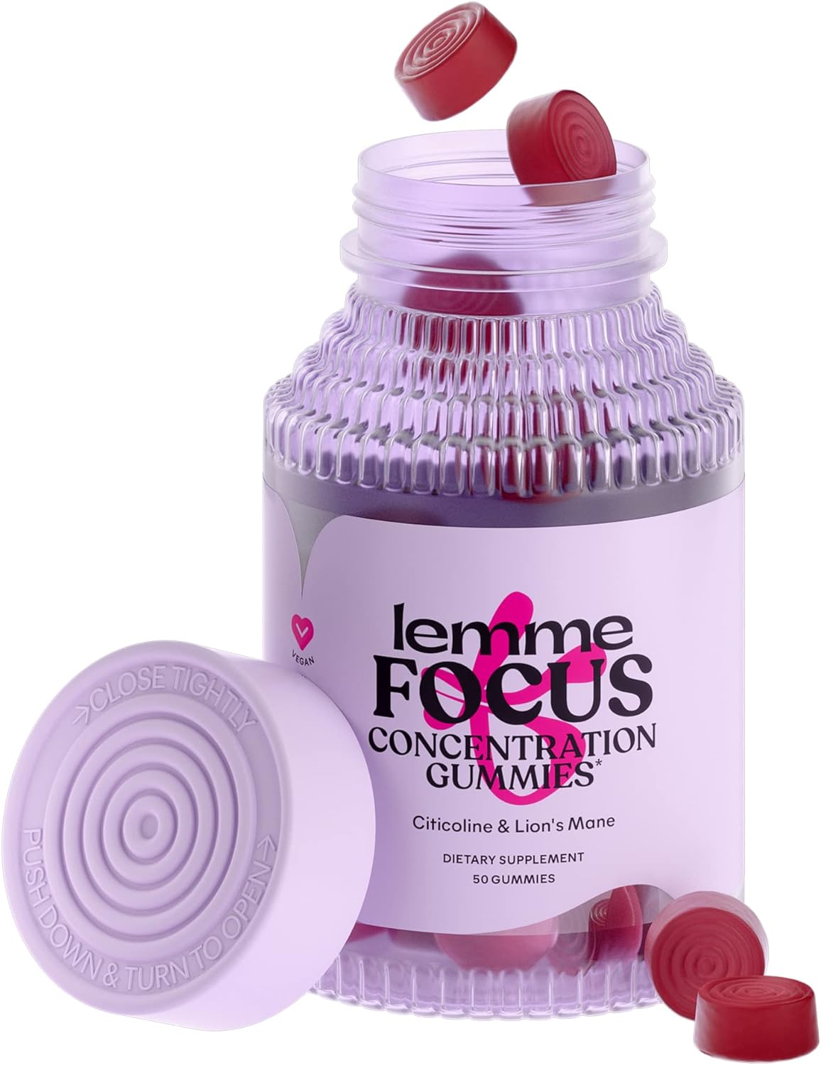 Lemme Focus Concentration & Brain Health Gummies 50 Gomitas