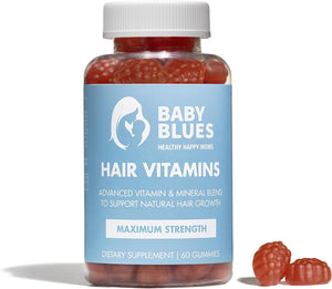 Baby Blues Hair Vitamins with Biotin, Collagen, & Folate 60 Gomitas