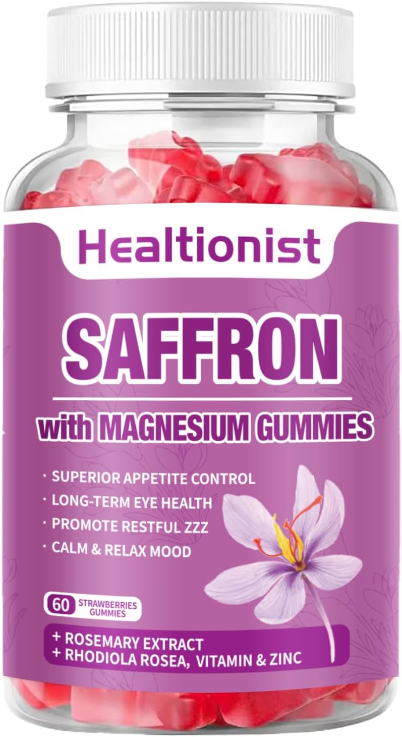 Healtionist Saffron with Magnesium Gummies 60 Gomitas