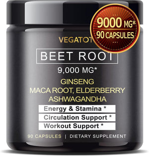 VEGATOT Beet Root 9,000Mg. 90 Capsulas
