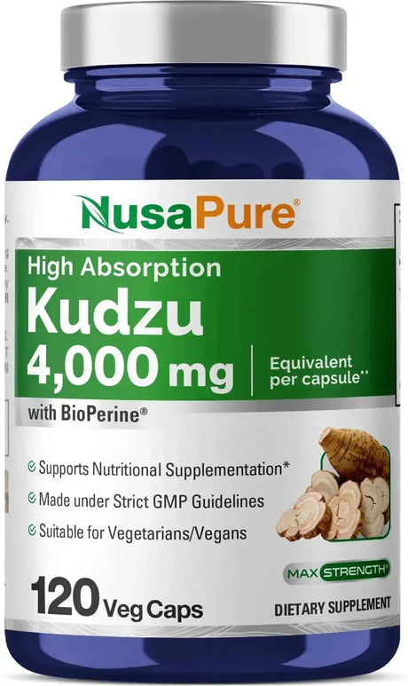 NUSAPURE - NusaPure Kudzu Root 4000Mg. 120 Capsulas - The Red Vitamin MX - Suplementos Alimenticios - {{ shop.shopifyCountryName }}
