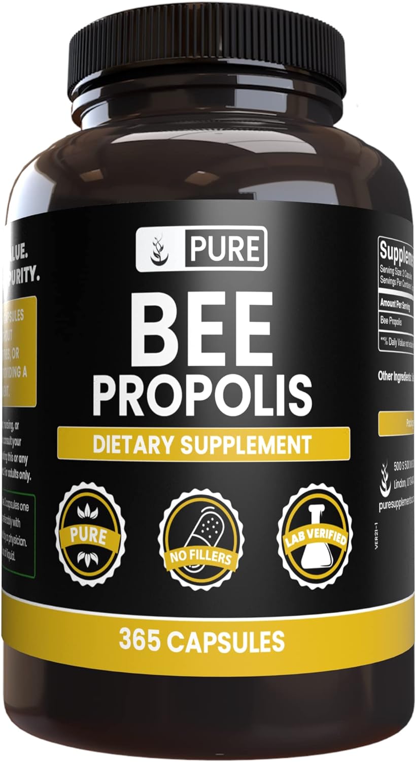 Pure Original Ingredients Bee Propolis 365 Capsulas