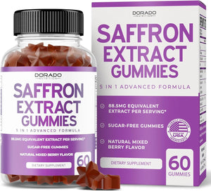 DORADO NUTRITION - DORADO NUTRITION Saffron Gummies 88.5Mg. 60 Gomitas - The Red Vitamin MX - Suplementos Alimenticios - {{ shop.shopifyCountryName }}