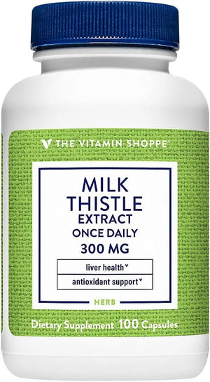 THE VITAMIN SHOPPE - The Vitamin Shoppe Milk Thistle Extract 300Mg. 100 Capsulas - The Red Vitamin MX - Suplementos Alimenticios - {{ shop.shopifyCountryName }}