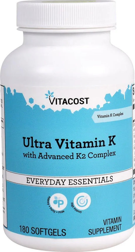 VITACOST - Vitacost Ultra Vitamin K with Advanced K2 Complex 180 Capsulas Blandas - The Red Vitamin MX - Suplementos Alimenticios - {{ shop.shopifyCountryName }}