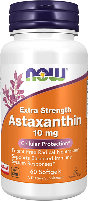 NOW Supplements Astaxanthin 10Mg. 60 Capsulas Blandas
