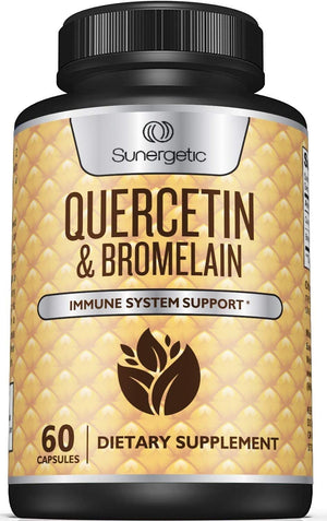 Sunergetic Premium Quercetin & Bromelain 1000Mg. 60 Capsulas