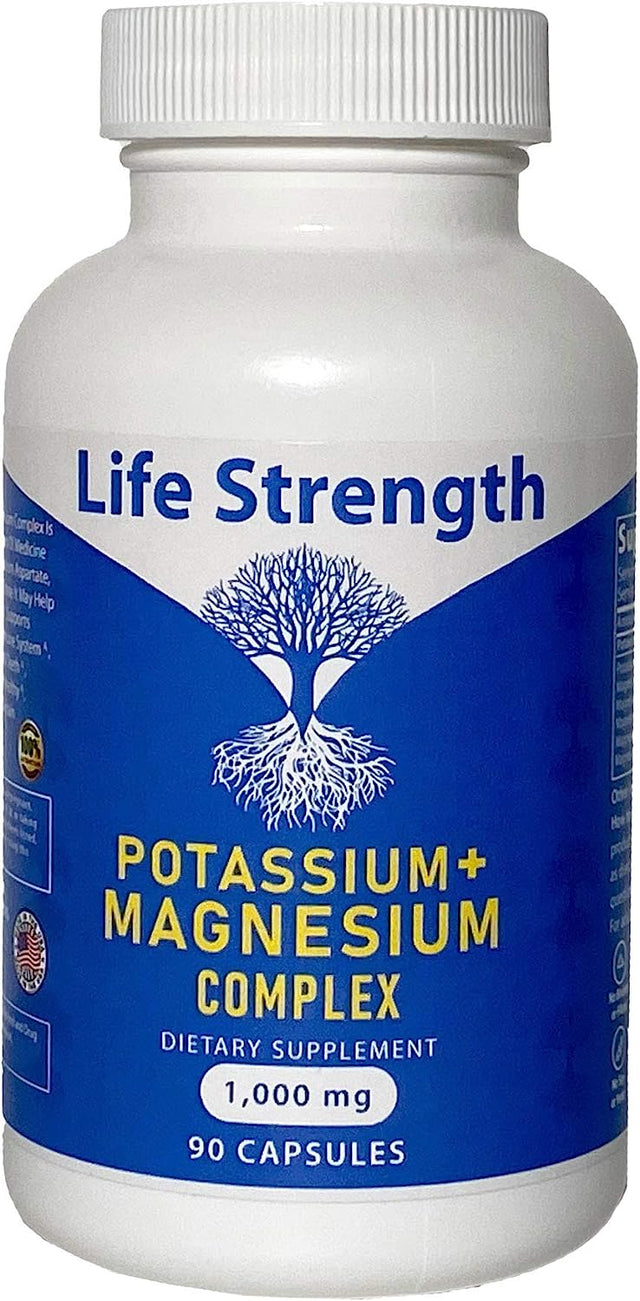 Life Strength Potassium & Magnesium Complex 1000Mg. 90 Capsulas